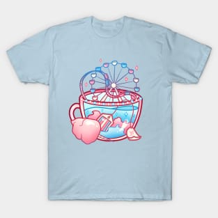 Pride Flag Teacup - Cotton Candy Transgender T-Shirt